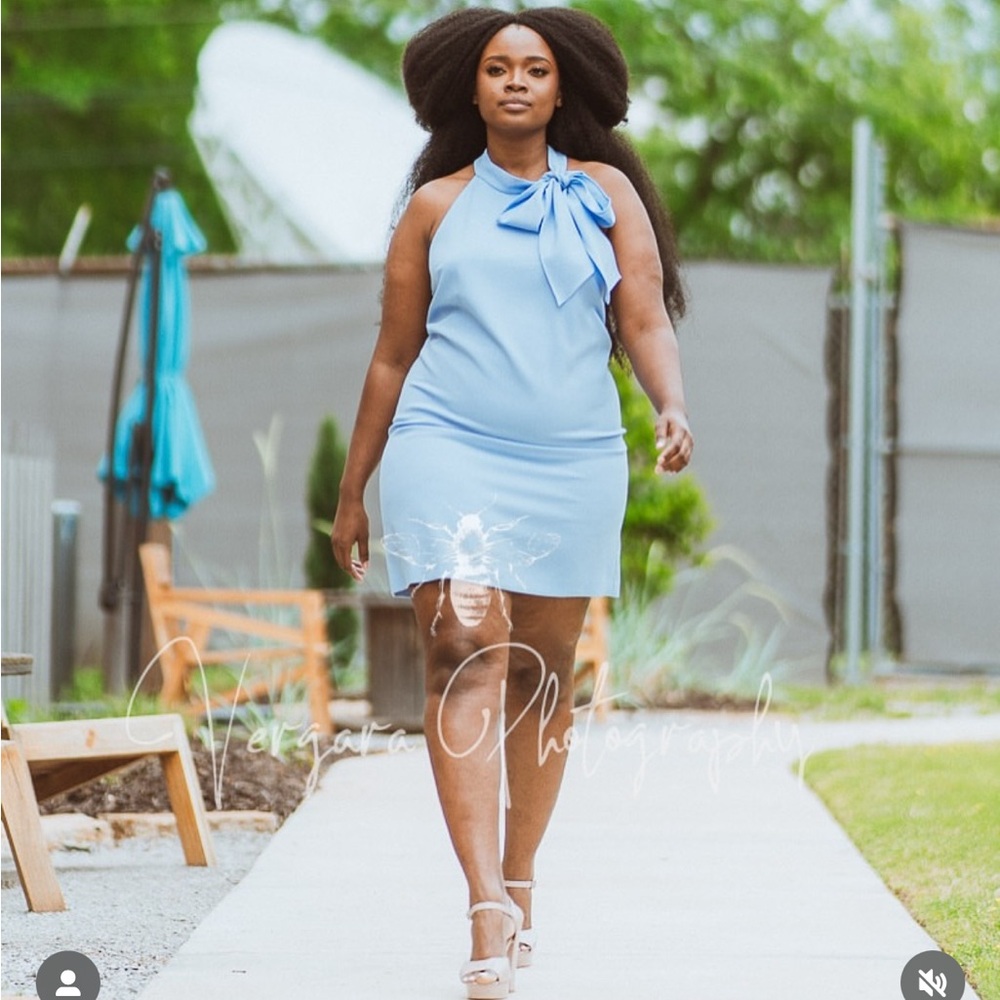 Vince Camuto blue dress